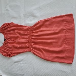 Talbots 100% Silk Coral dress sz S